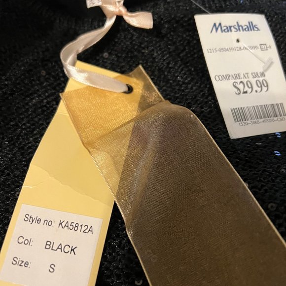 Mirumi-NWT-Long sleeve Sparkle Sweater-Sheer-Lace-Medium-Open Back-Long in back - Picture 2 of 14